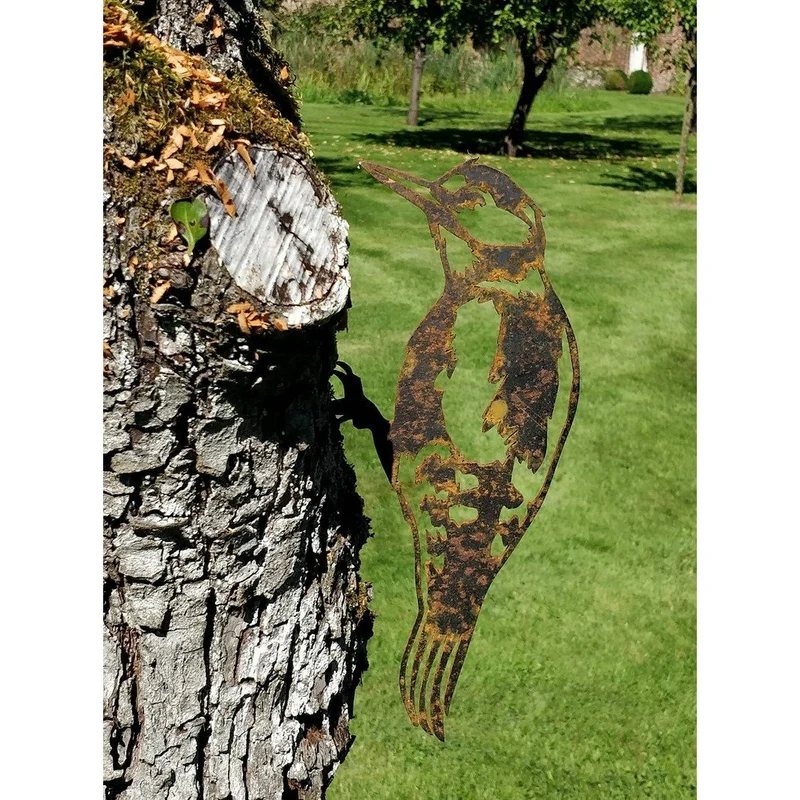 Pic-épeiche - Silhouette en acier corten