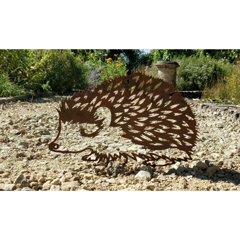 Hérisson - Silhouette en acier corten