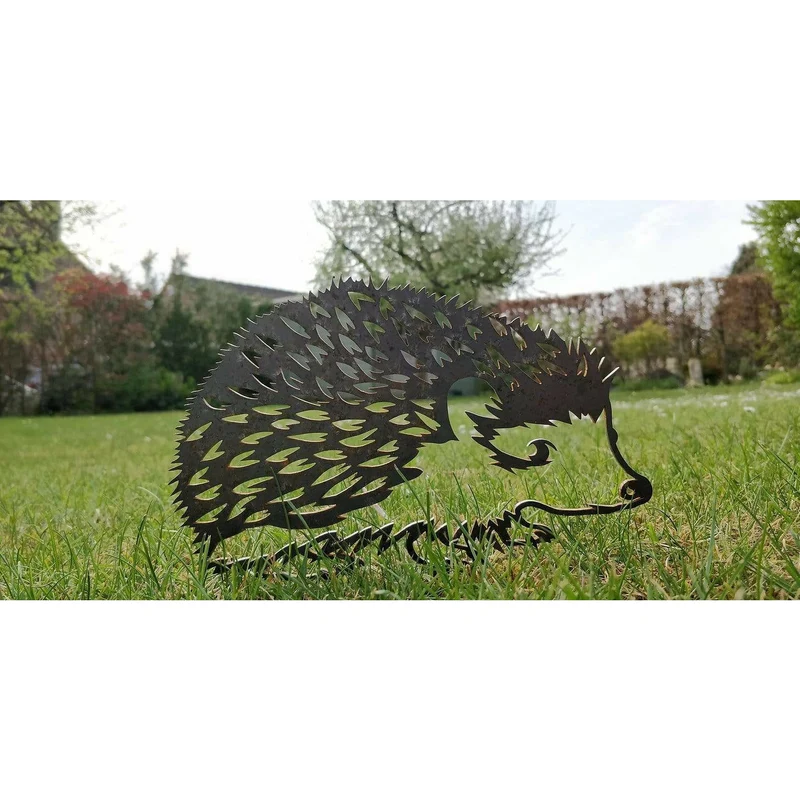 Hérisson - Silhouette en acier corten