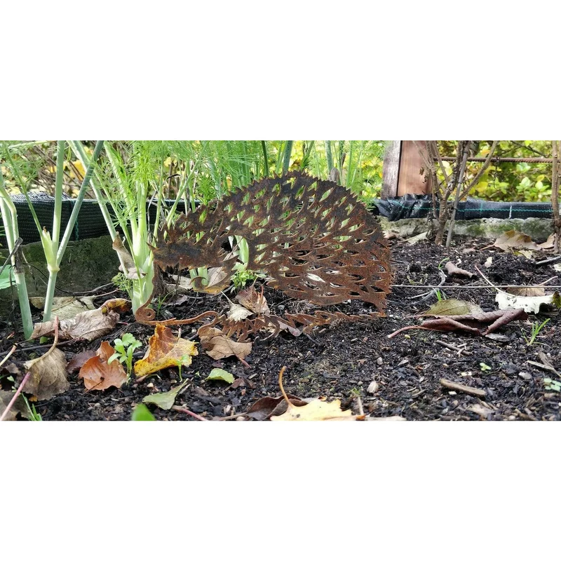 Hérisson - Silhouette en acier corten