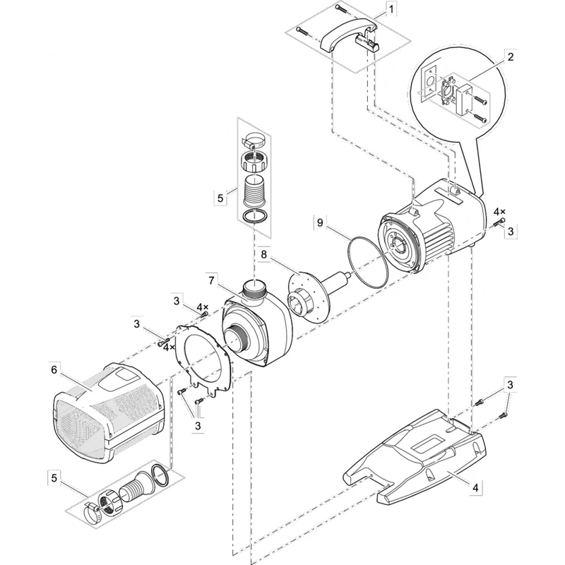 Pièces détachées pour Aquarius Eco Expert 44000