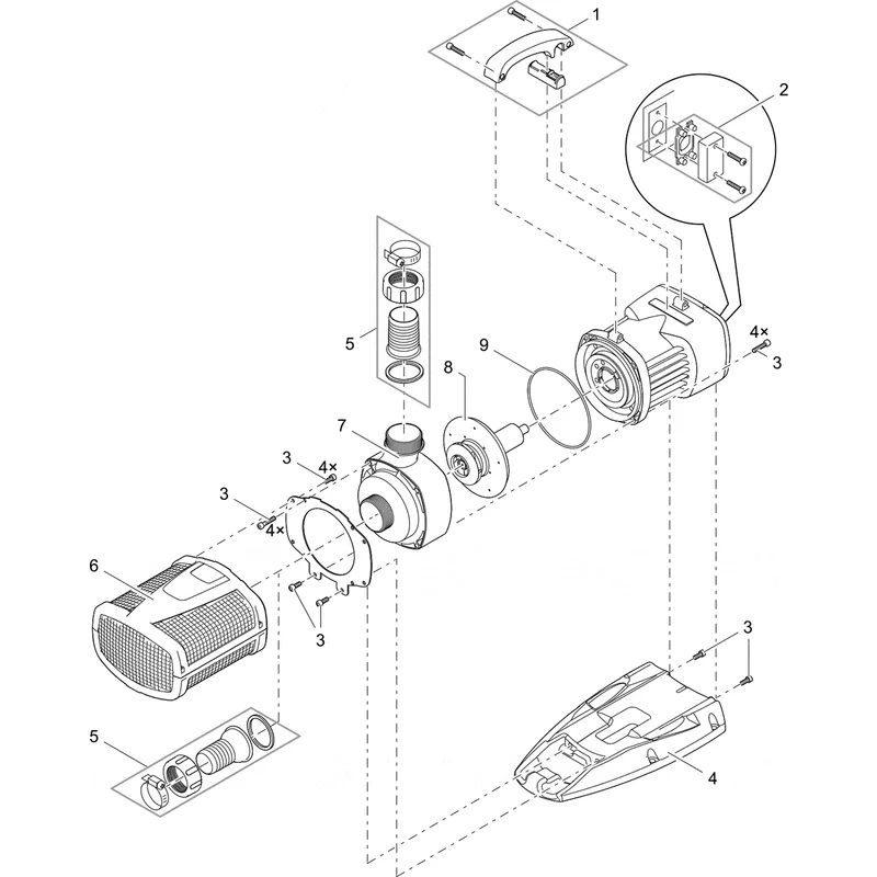 Pièces détachées pour Aquarius Eco Expert 22000