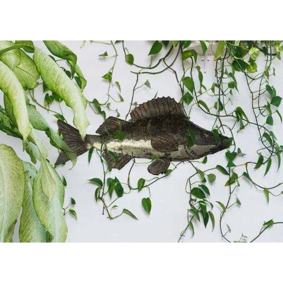 Perche - Poisson décoratif en métal recyclé