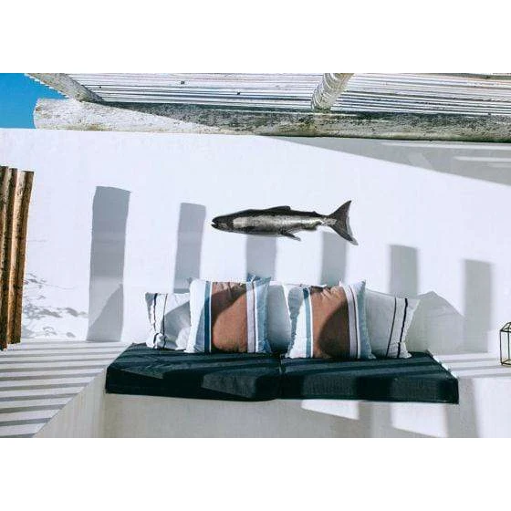 Saumon - Poisson décoratif en métal recyclé