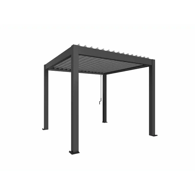 Biohort – Pérgola Sombra y espacio exterior Gris oscuro metálico