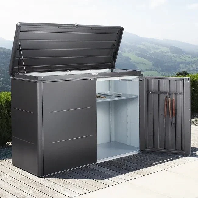 Biohort – HighBoard armario metálico Gris oscuro Metálico