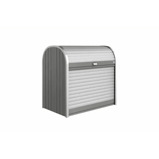 Biohort – StoreMax arcón de persiana multifuncional Gris cuarzo metálico
