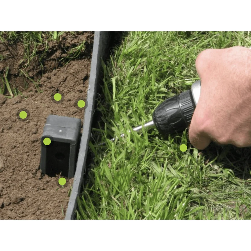 Piquet Ecopic Gris - 38CM x 4CM x 4CM - Piquet pour bordure Ecolat ECOO