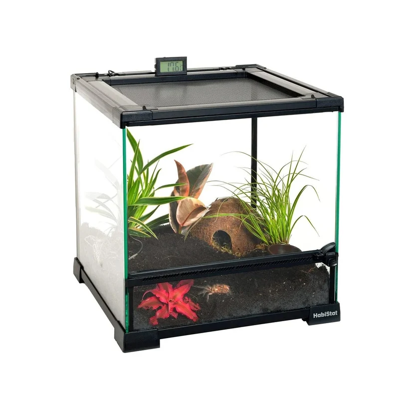 HABISTAT GLASS TERRARIUM 30 X 30 X 32CM BUILT
