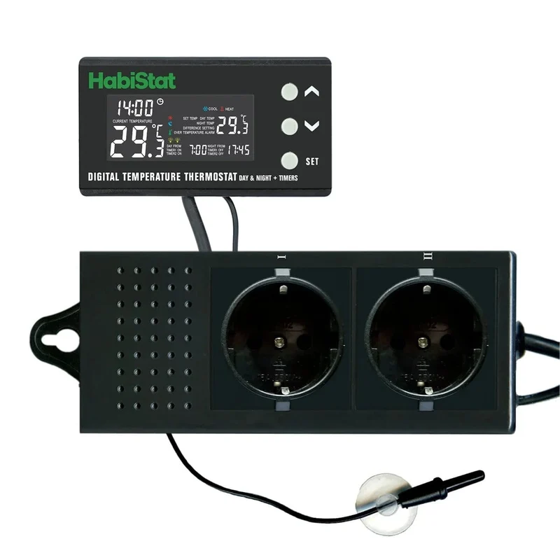 HABISTAT DIGITAL TEMPERATURE THERMOSTAT DAY/NIGHT TIMER