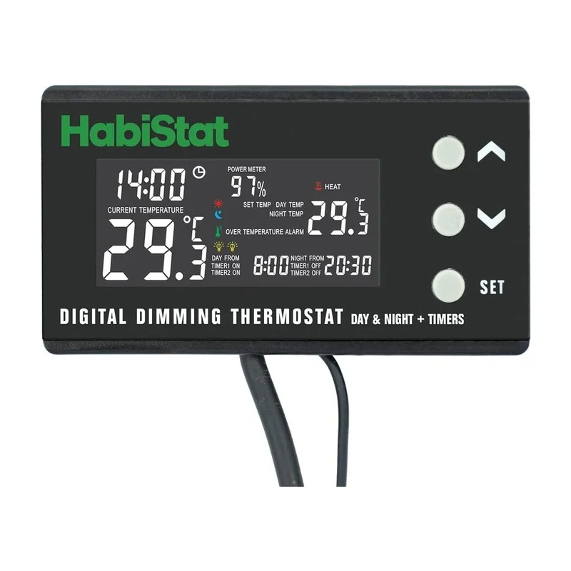 Habistat DIGITAL Dimming Thermostat DAY/NIGHT TIMER 600 WATT - Thermostat Jour/Nuit avec Timer