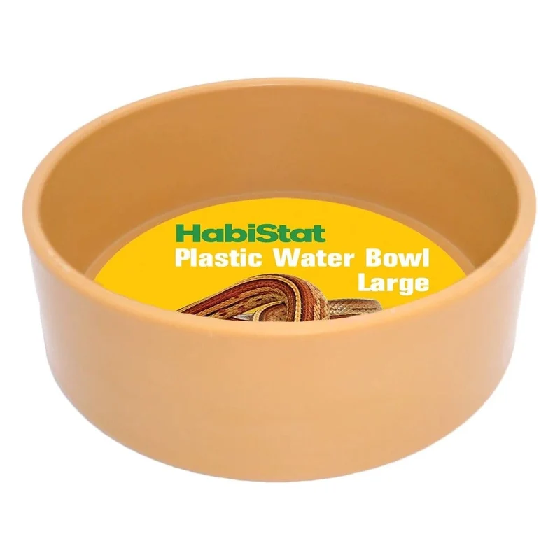 HABISTAT ROUND PLASTIC WATER BOWL LARGE 13 X 13 X 4.5CM