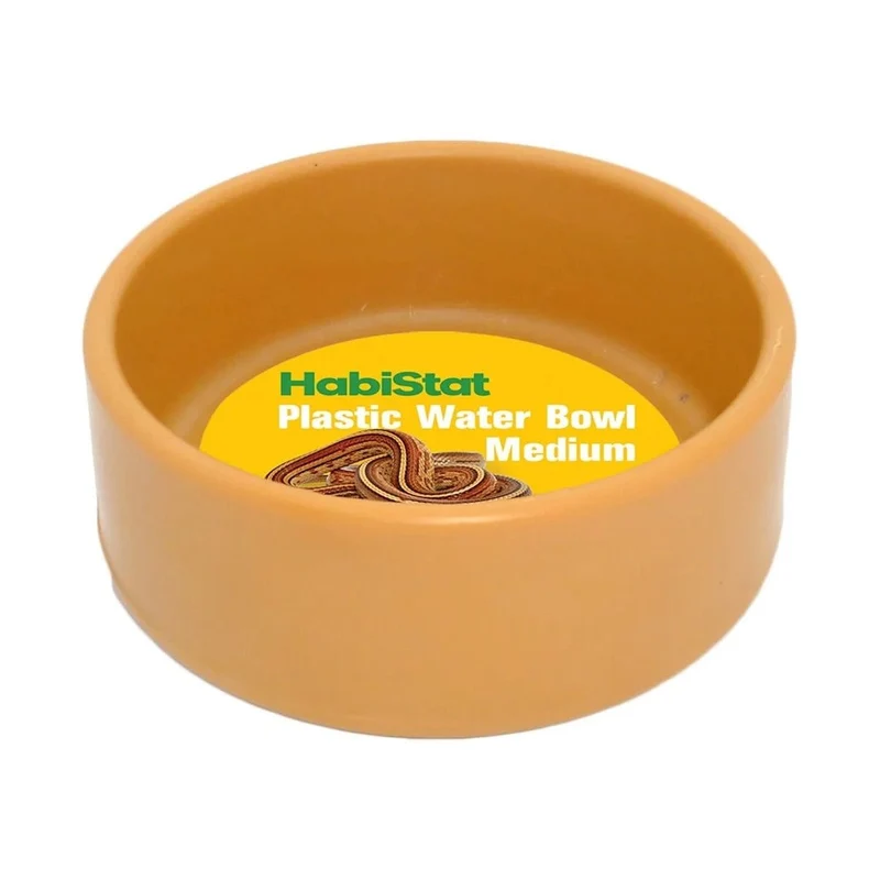 HABISTAT ROUND PLASTIC WATER BOWL MEDIUM 9 X 9 X 3.5CM