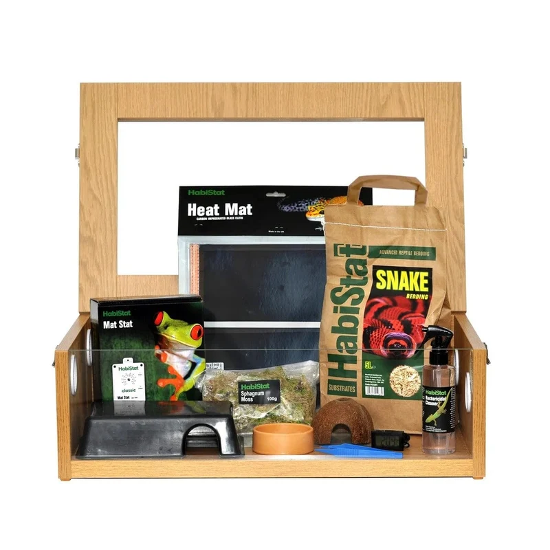 HABISTAT HATCHLING SNAKE STARTER KIT OAK 61X38X30CM