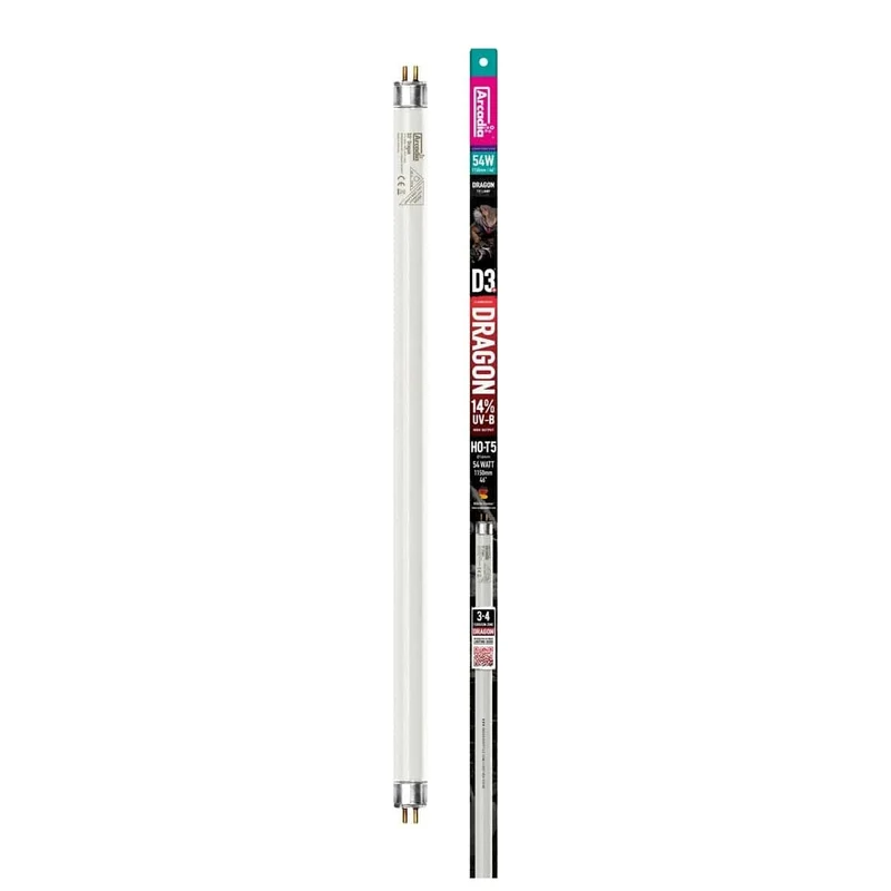 ARCADIA D3+ DRAGON T5 LAMP 14% UVB 117CM 54 WATT