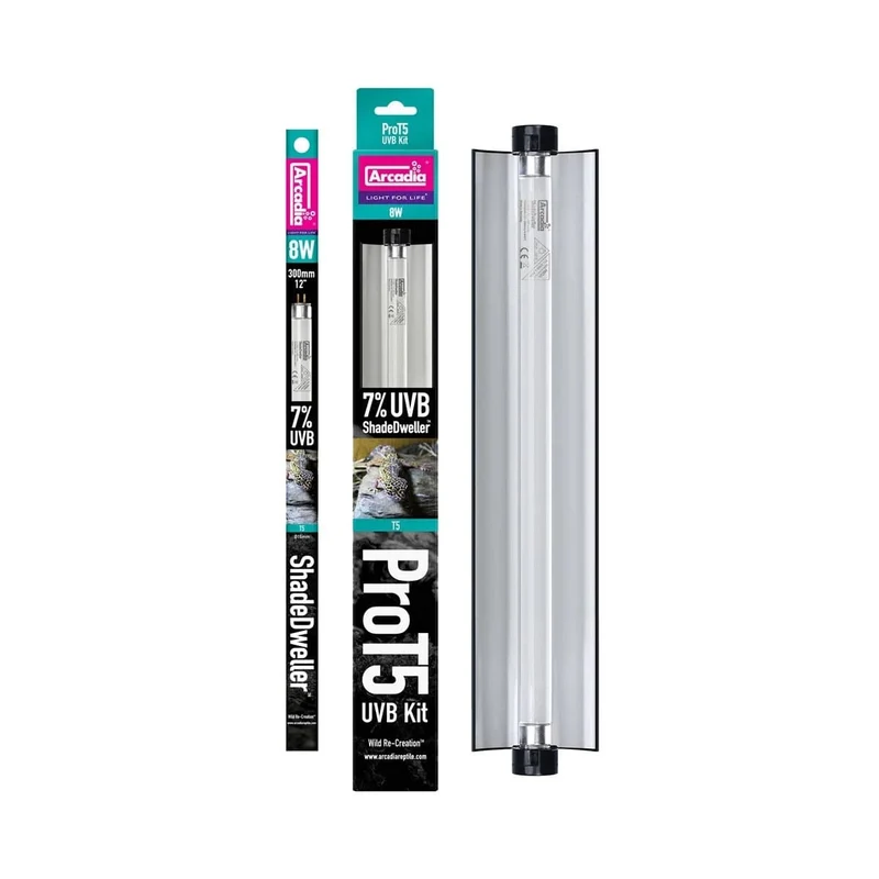 ARCADIA PRO T5 UVB KIT SHADEDWELLER 7% UVB 8 WATT