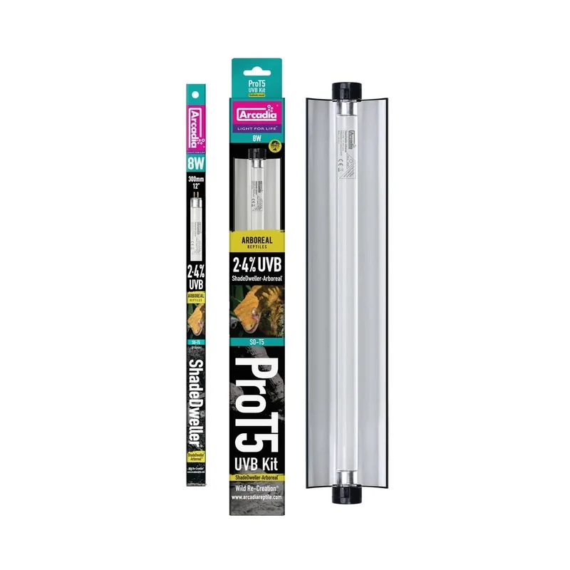 ARCADIA PRO T5 UVB KIT SHADEDWELLER ARBOREAL 2,4% UVB 8 WATT