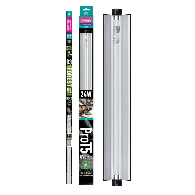 Arcadia Pro T5 UVB Kit Forest - 6% UVB 24 WATT - 24W - Arcadia
