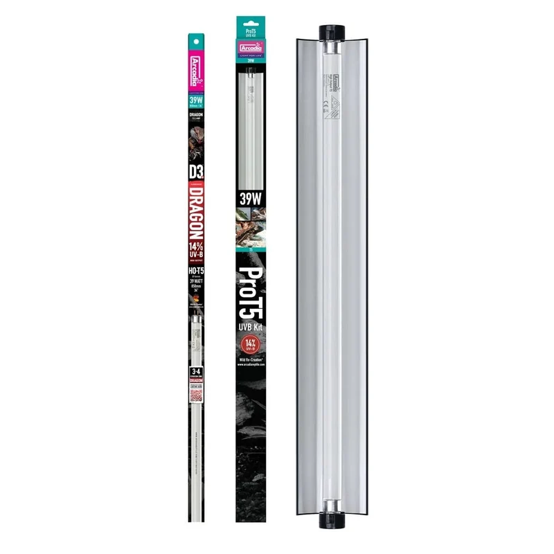 ARCADIA PRO T5 UVB KIT DRAGON 14% UVB 39 WATT