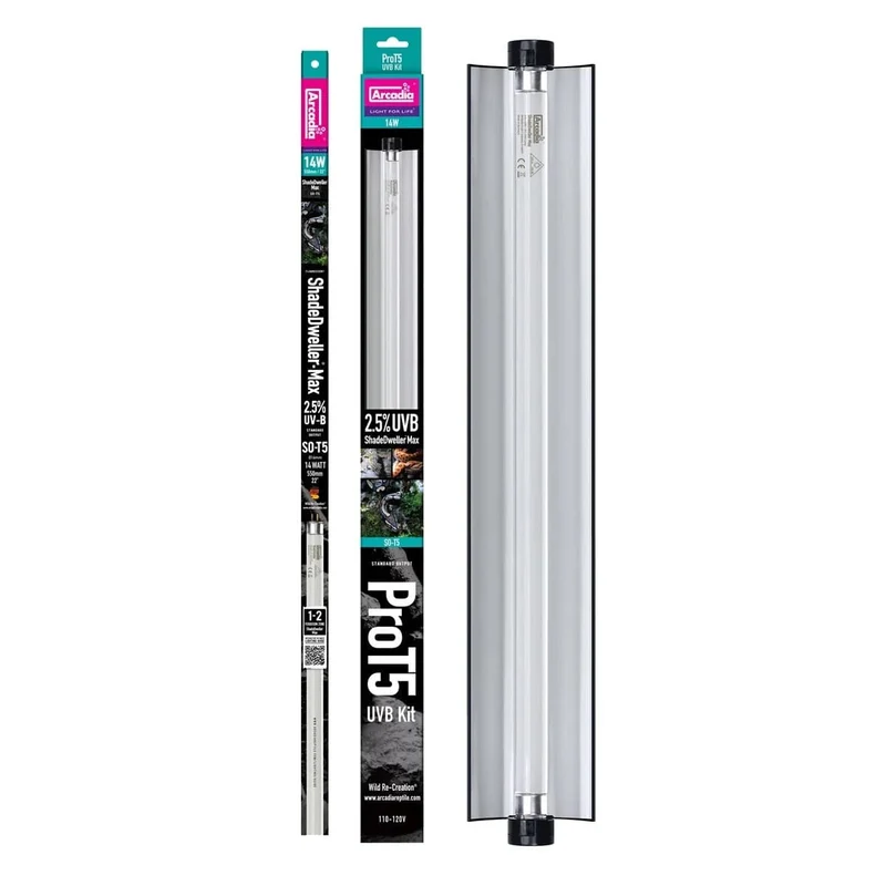 ARCADIA PRO T5 UVB MAX KIT SHADEDWELLER 2.5% UVB 14 WATT