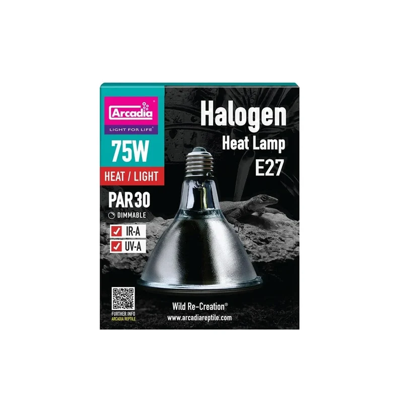 ARCADIA HALOGEN BASKING SPOT (E27) 75 WATT