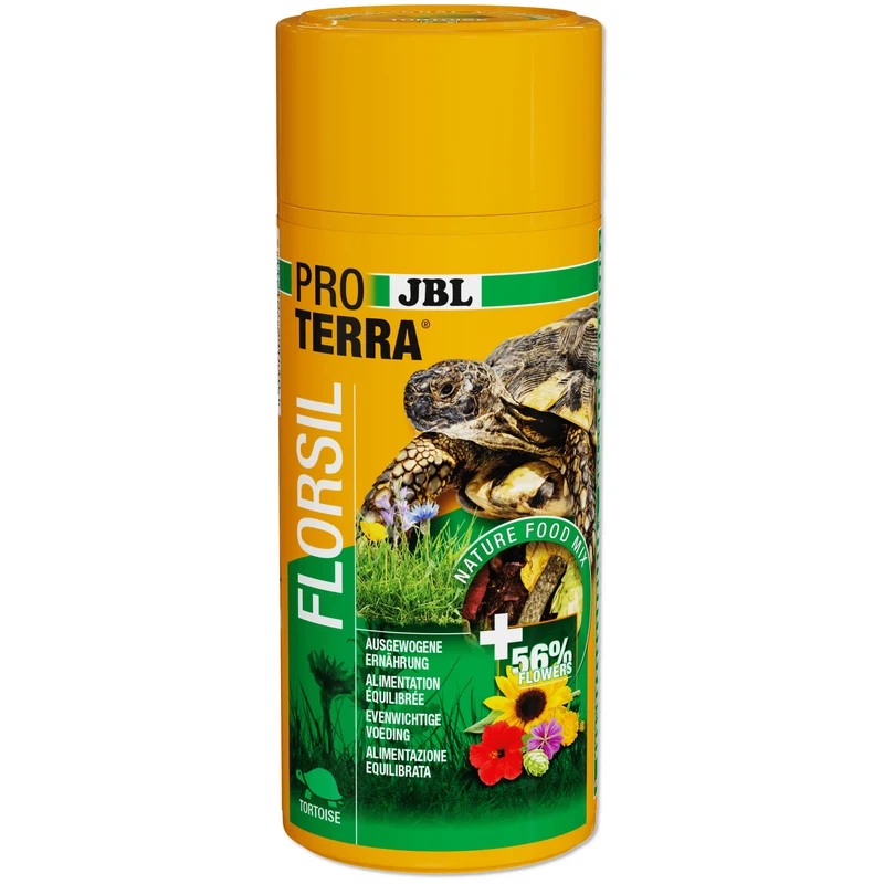 ProTerra JBL Florsil - Aliment de base aux fleurs pour une alimentation variée de toutes les tortues terrestres