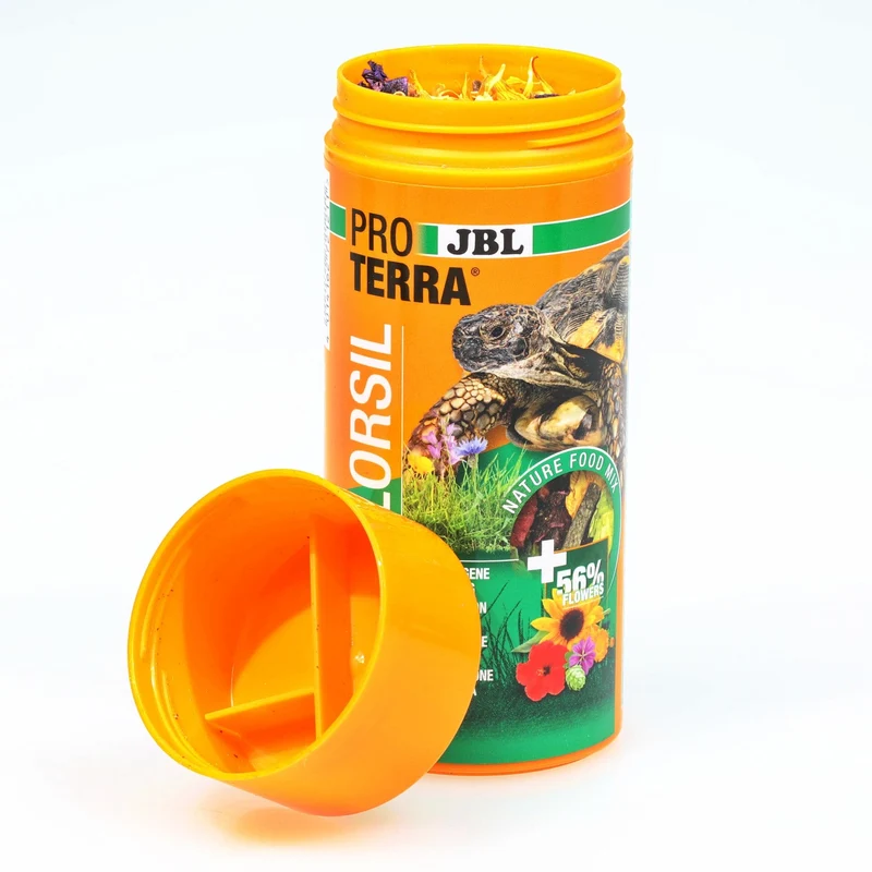 ProTerra JBL Florsil - Aliment de base aux fleurs pour une alimentation variée de toutes les tortues terrestres