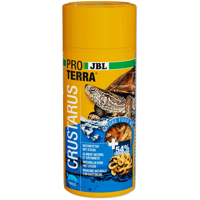 ProTerra JBL Crustarus - Mélange alimentaire complet pour tortues d’eau et cistudes à base d’écrevisses, de poissons, de crevettes et de bâtonnets