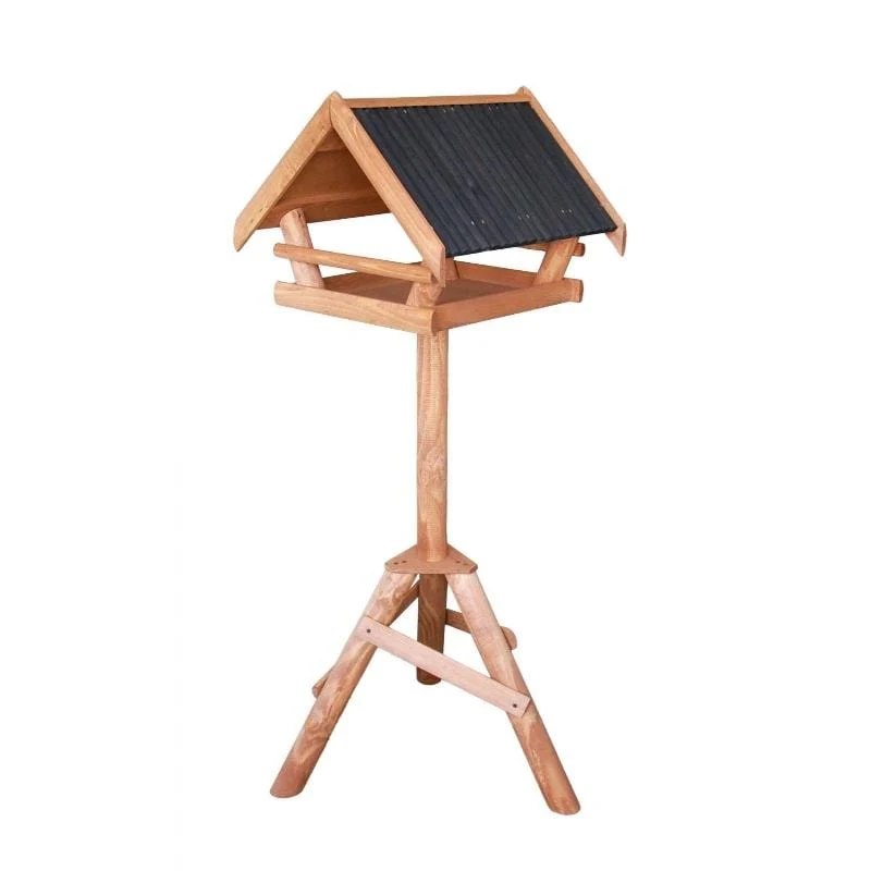 MAISON HIVER SUR PIED NATUREL AVEC TOIT NOIR (KIT)