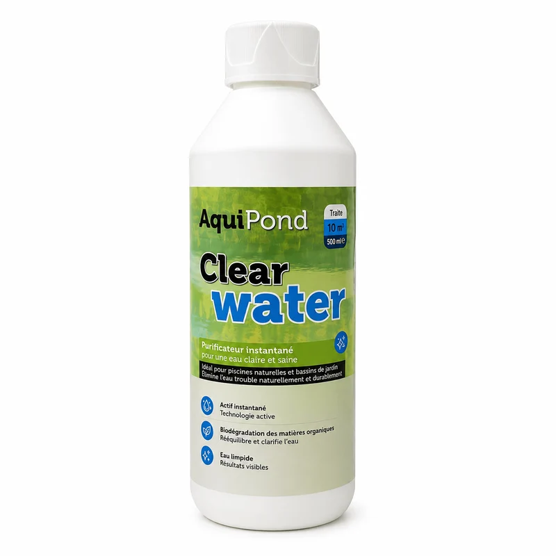 Aquipond ClearWater 10M³ - Agit efficacement sur l'eau verte - Clarifiant instantané