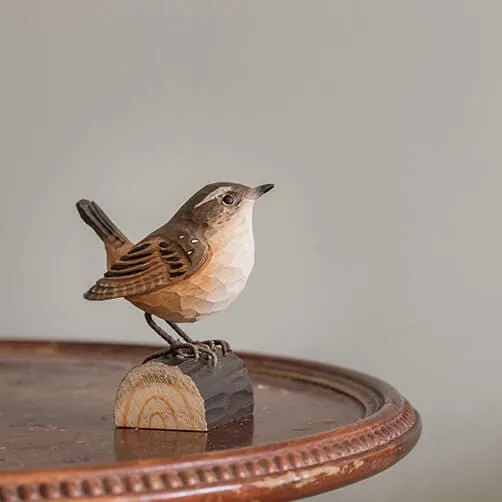 TROGLODYTE MIGNON EN BOIS - DECOBIRD BY WILDLIFE GARDEN