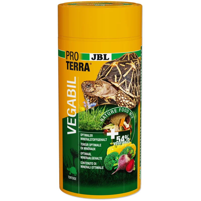 ProTerra JBL Vegabil - Chips d'alimentation de base et légumes pour toutes les tortues terrestres