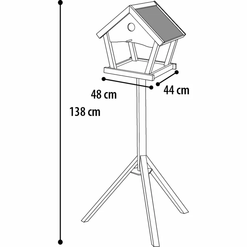MANGEOIRE AVEC SUPPORT COTTAGE TJORN - BOIS 48x44x138CM