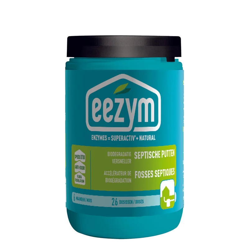 Accélérateur de biodégradation fosses septiques Eezym - 26 doses