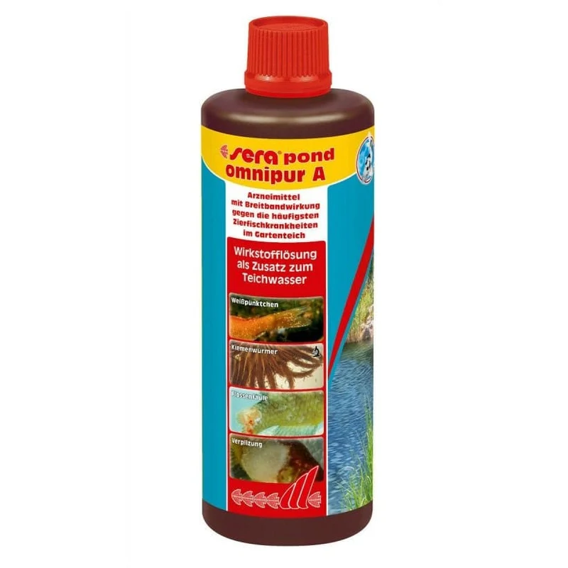 Sera Pond Omnipur A 500ml pour 10000ml - Contre de nombreux parasites et bactéries