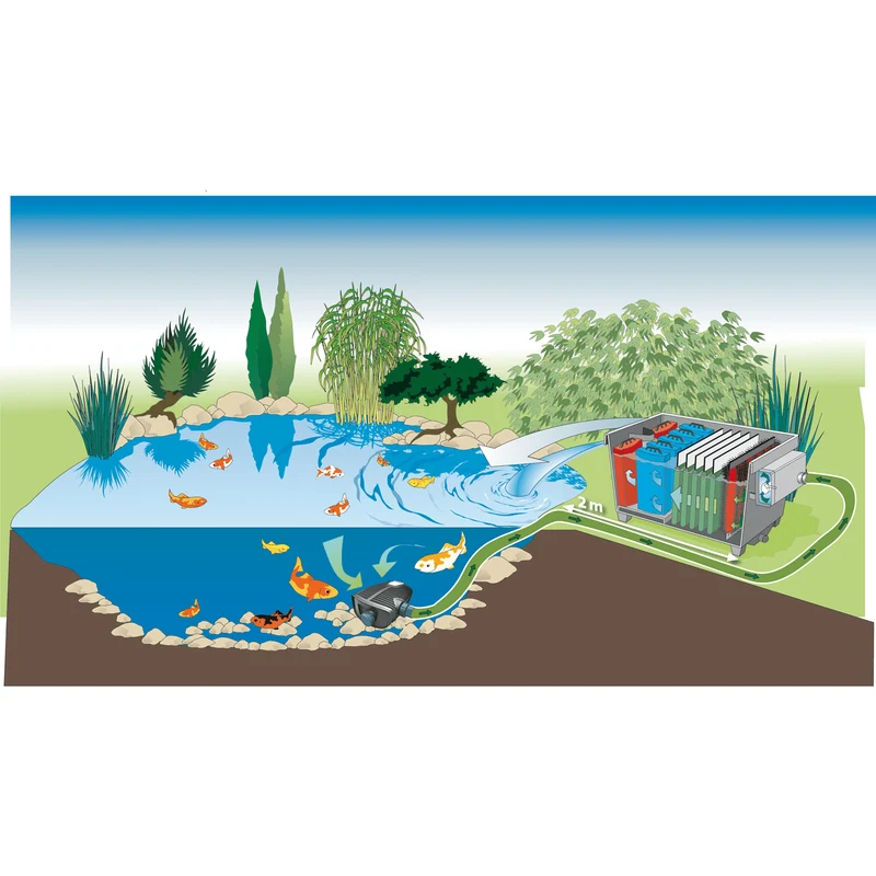 Biotec 30 - Système de filtration au pompage pour votre bassin très efficace ! - Oase