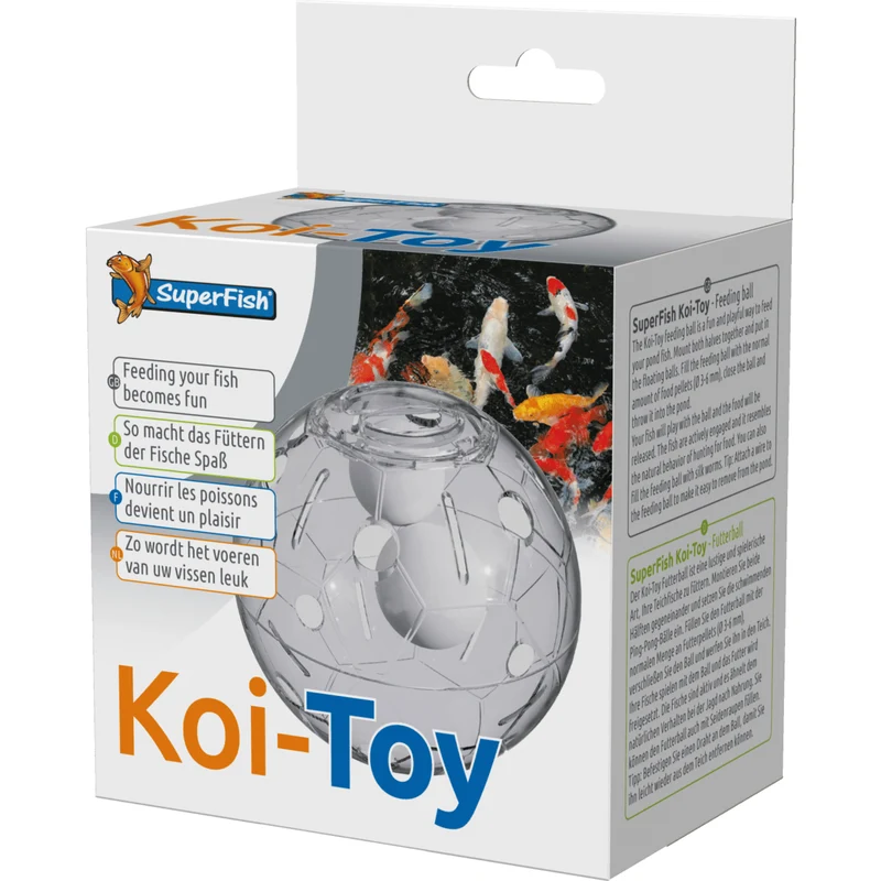 Koi-Toy - Superfish - Jouet pour Carpes Koïs - Balle d'Animation pour Carpes Koïs
