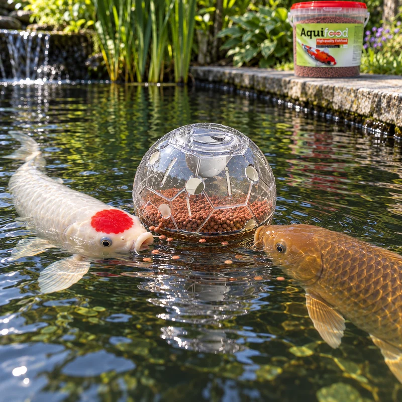 Koi-Toy - Superfish - Jouet pour Carpes Koïs - Balle d'Animation pour Carpes Koïs