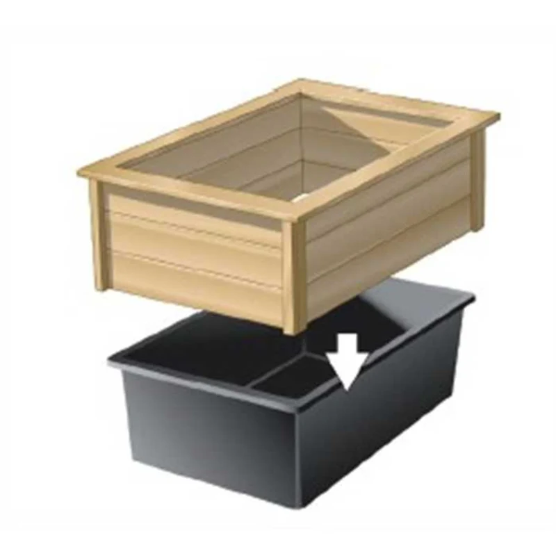Ubbink Quadro Wood II 475L - Décor en bois pour Quadro 6