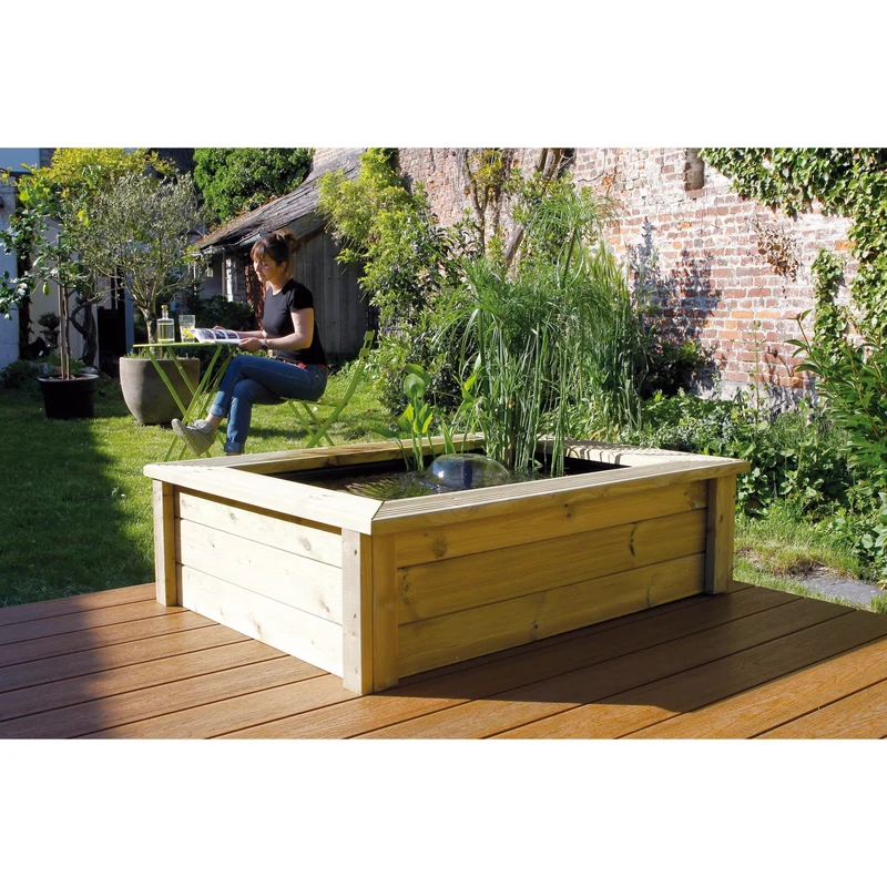 Ubbink Quadro Wood I 225L - Décor en bois pour Quadro 5