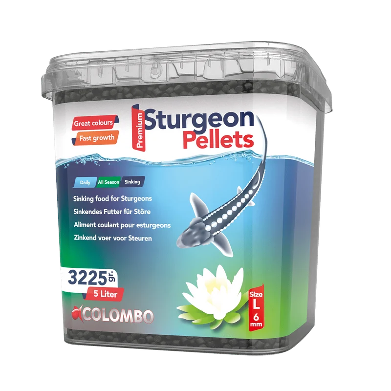 Colombo Esturgeon Food 5L - Large 6MM - Nourriture coulante pour esturgeons