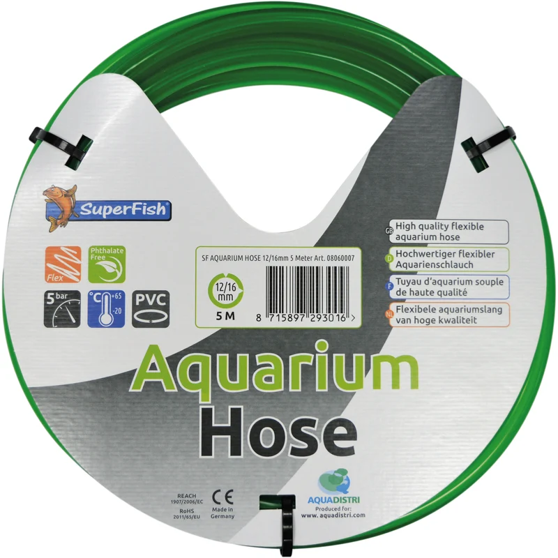 Tuyaux aquarium 5MTR 12/16MM - Superfish