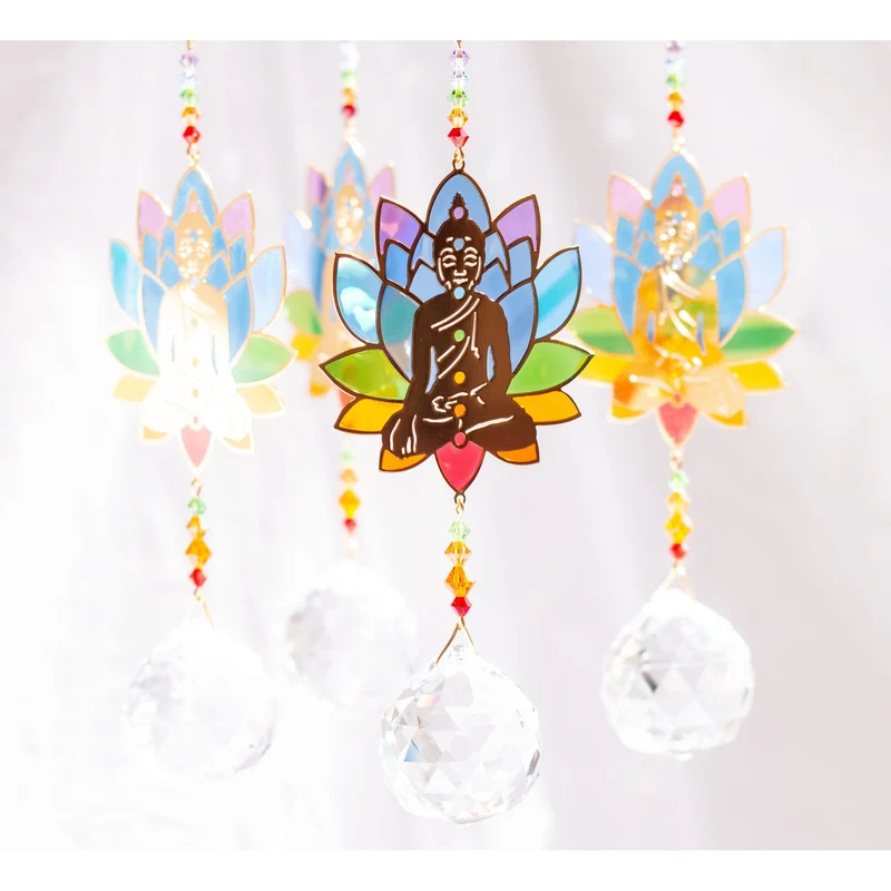 Grand Cristal Feng Shui Bouddha Chakras