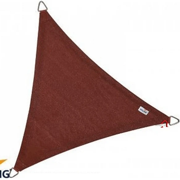 Toile d'ombrage triangle 3.6M x 3.6M x 3.6M - Couleur Terracota