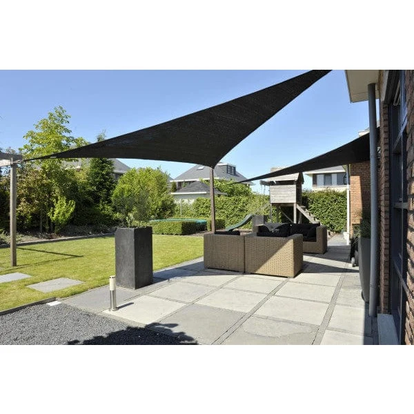 Toile d'ombrage triangle 3.6M x 3.6M x 3.6M - Couleur Noir