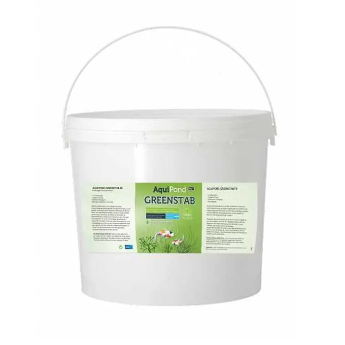 Aquipond Greenstab - Traitement naturel contre les algues du bassin (même en hiver)