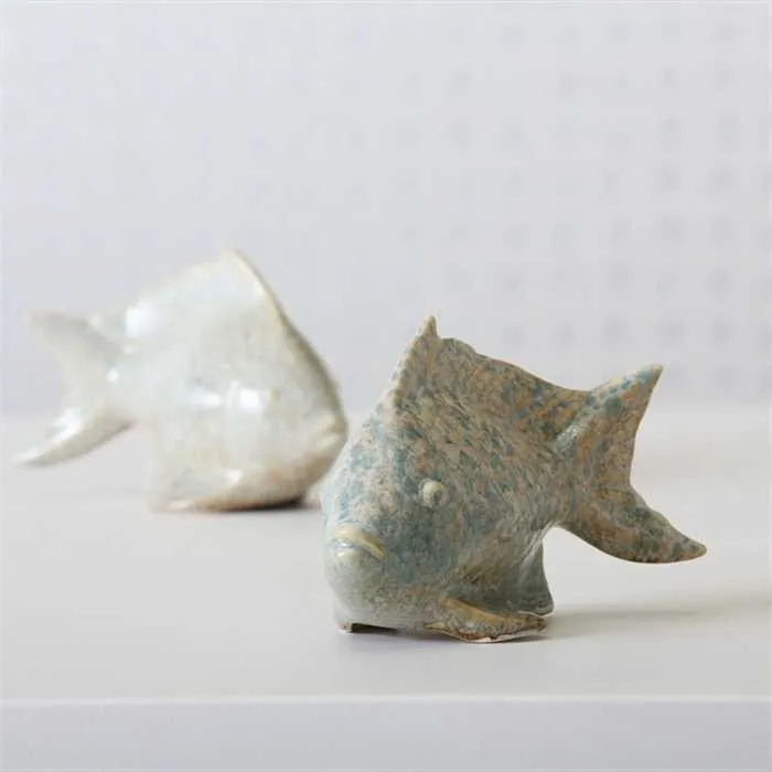 POISSON LAURENS 10 CM - HAUTEUR 10CM TURQUOIS DOLOMITE