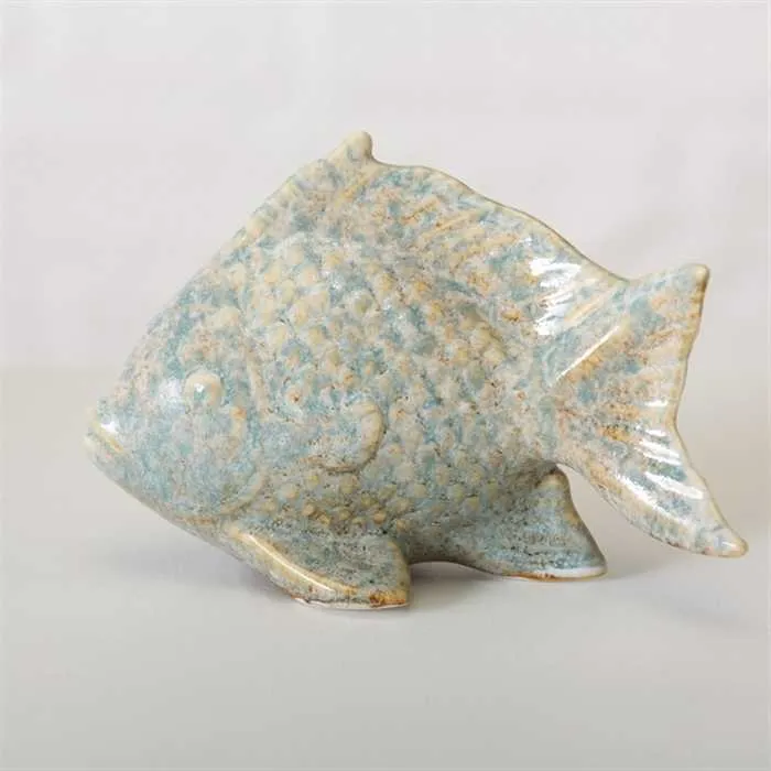 POISSON LAURENS 10 CM - HAUTEUR 10CM TURQUOIS DOLOMITE