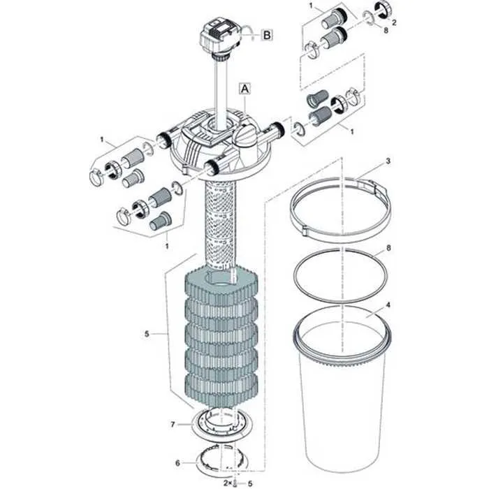 SET DE JOINTS FILTOCLEAR 12000 - 30000 (8)