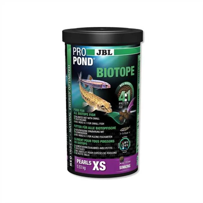 JBL ProPond Biotope XS - Nourriture de bassin pour tous poissons autochtones (ides, goujons, vairons)